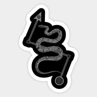 Pictish Serpent With Z Rod Sticker